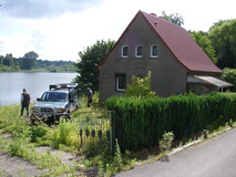 Blick auf den alten Westgiebel