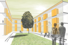 Kontemplative Mitte für katholische Schule: Realisierungswettbewerb Don Bosco Schule Rostock