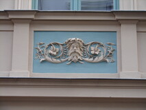 erneuertes Fassadendetail, Abguss nach alter Vorlage