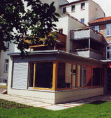 Erneuerung Hofanbau mit Gründach