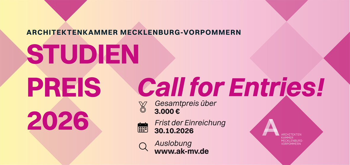 Studienpreis 2026 (Keyvisual); Bild: Anja Görtler; © AK M-V